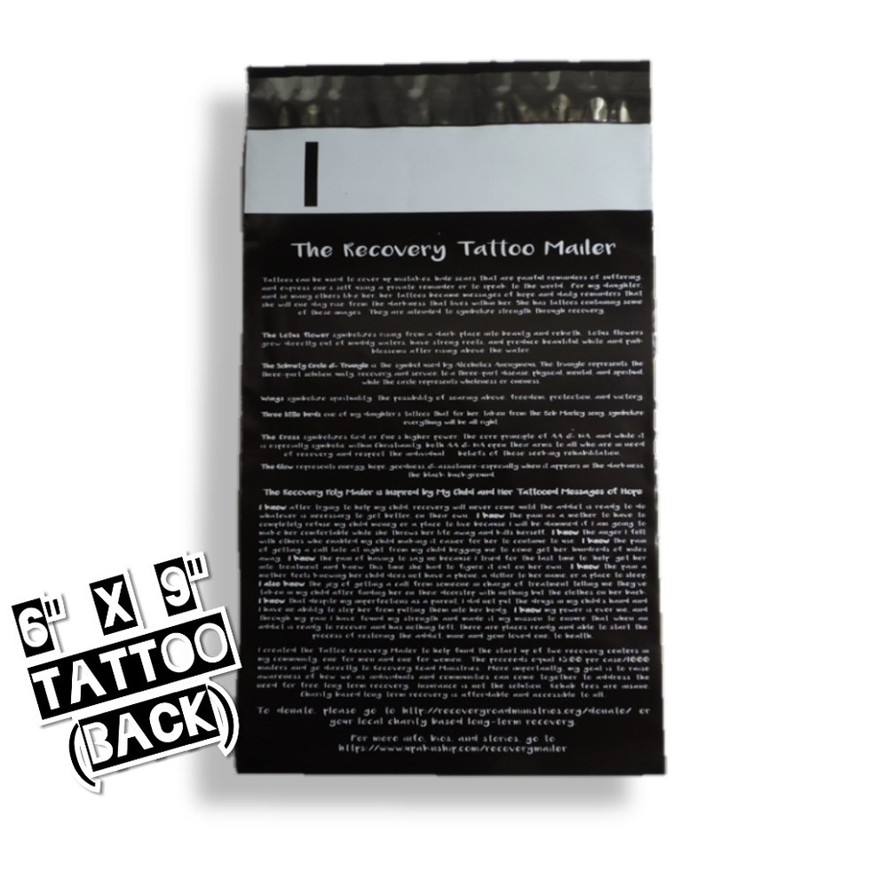 50 Tattoo Poly Mailers 6x9 - Picture 3 of 4
